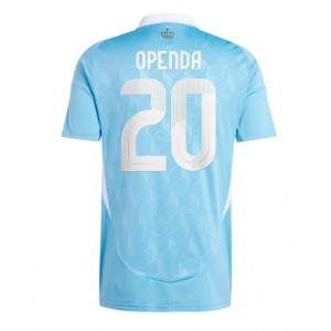 Fotbalové Dres Belgie Lois Openda #20 Venkovní Oblečení ME 2024 Krátký Rukáv